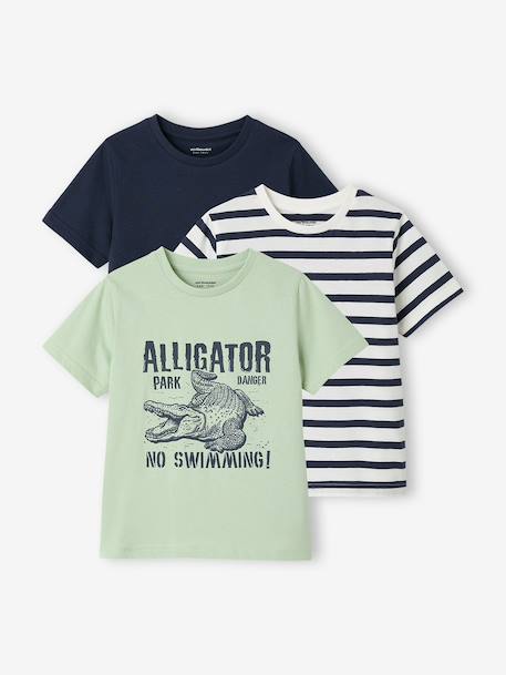 Garçon-Lot 3 T-shirt manches courtes
