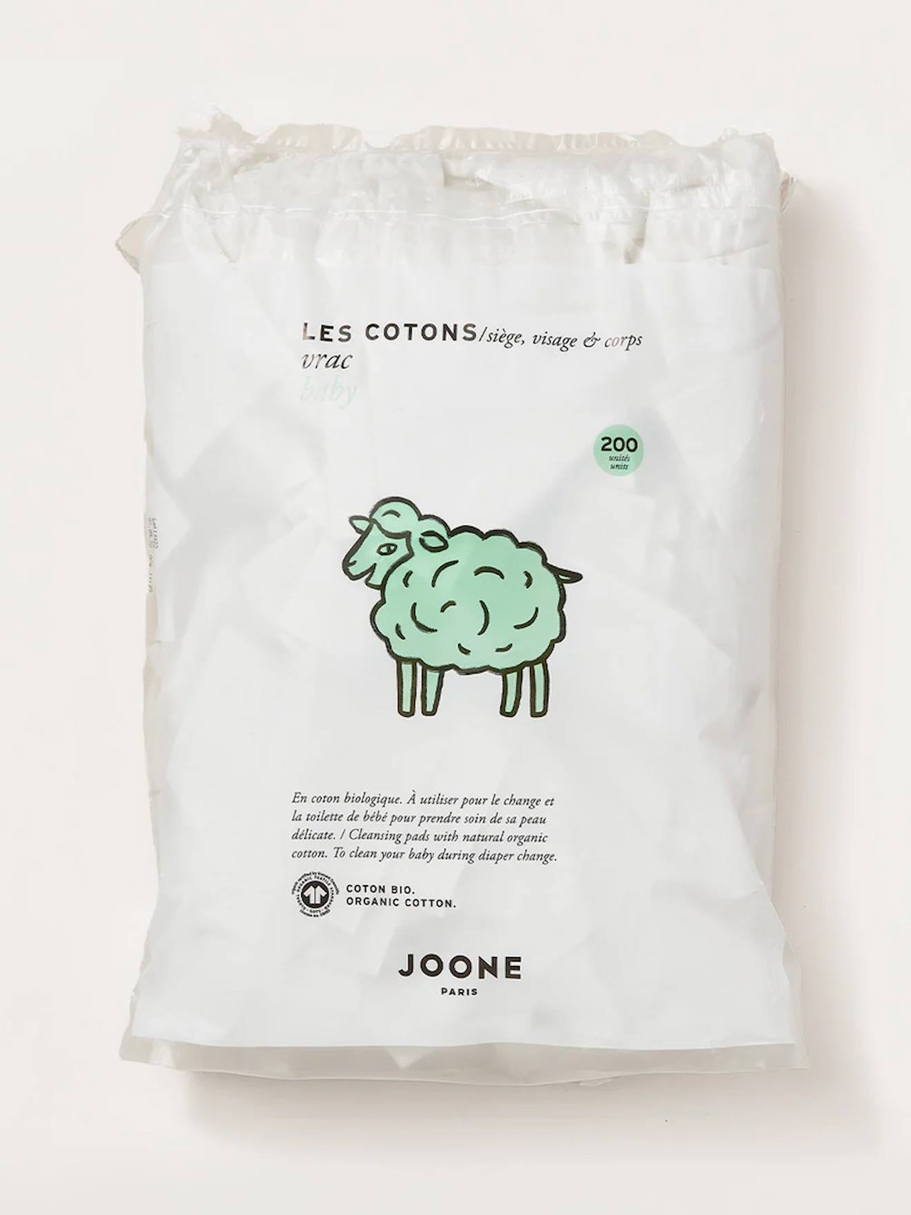 Cotons Bio X200 Blanc (Joone Paris) - Couverture