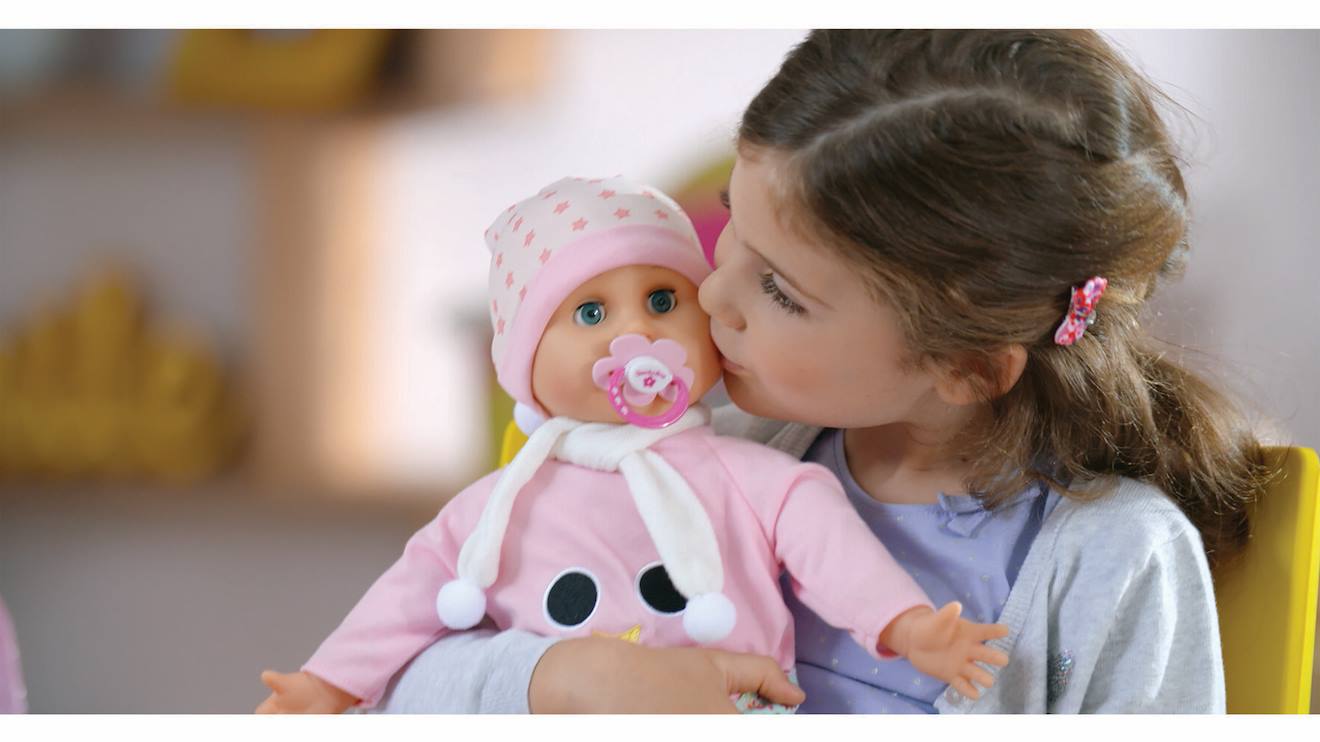 Poupon Bambolina Bonne Nuit - Parle : 50 Mots + Doudou Cœur Phosphorescent Rose (Pioupiou Et Merveilles) - Image 2