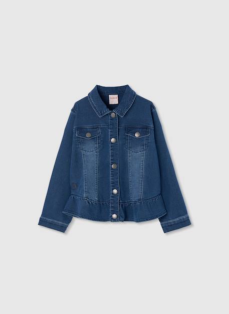 Fille-Manteau, veste-Veste-Veste cotonen jean