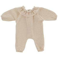 Jouet-Tenue pour poupée petits carreaux (avec col)