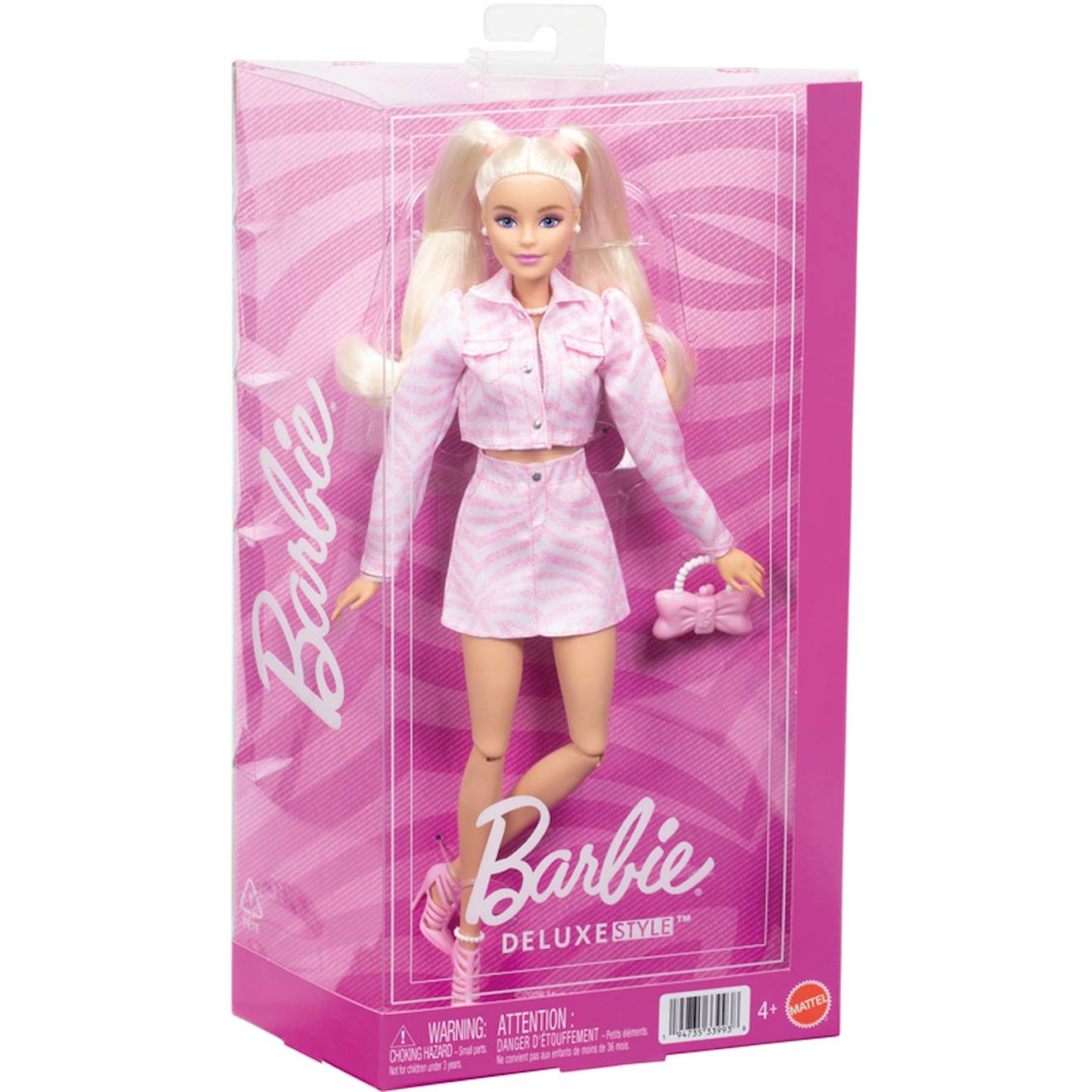 Poupée Style Rose Zèbre Barbie Rose