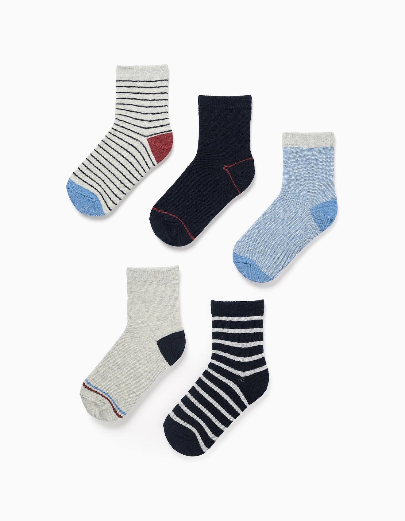 Lot De 5 Paires De Chaussettes Rayures Multicolore 10 €