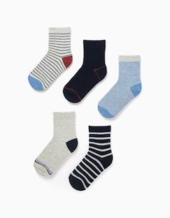 -Lot de 5 paires de chaussettes à rayures