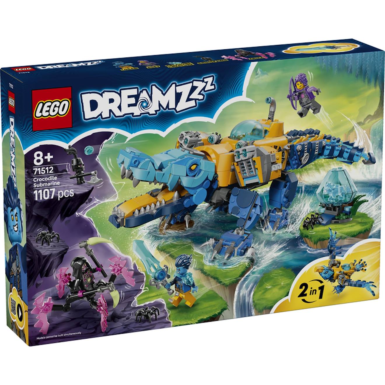 Lego 71512 - sous-marin crocodile dreamzzz multicolore