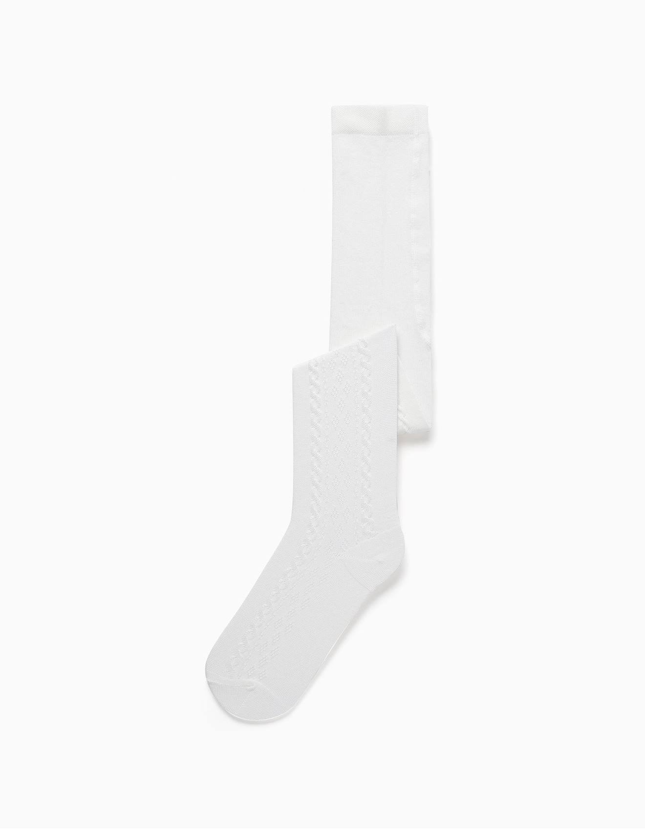 Collants En Maille Avec Jacquard Blanc 12 €