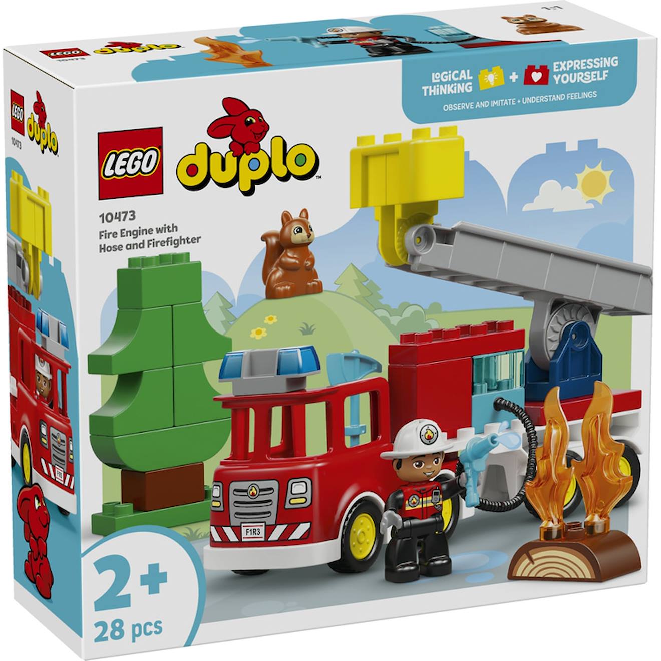 Lego 10473 - camion de pompiers duplo multicolore