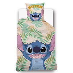 Linge de maison et décoration-Linge de lit enfant-Housse de couette disney lilo et stitch jungle coton