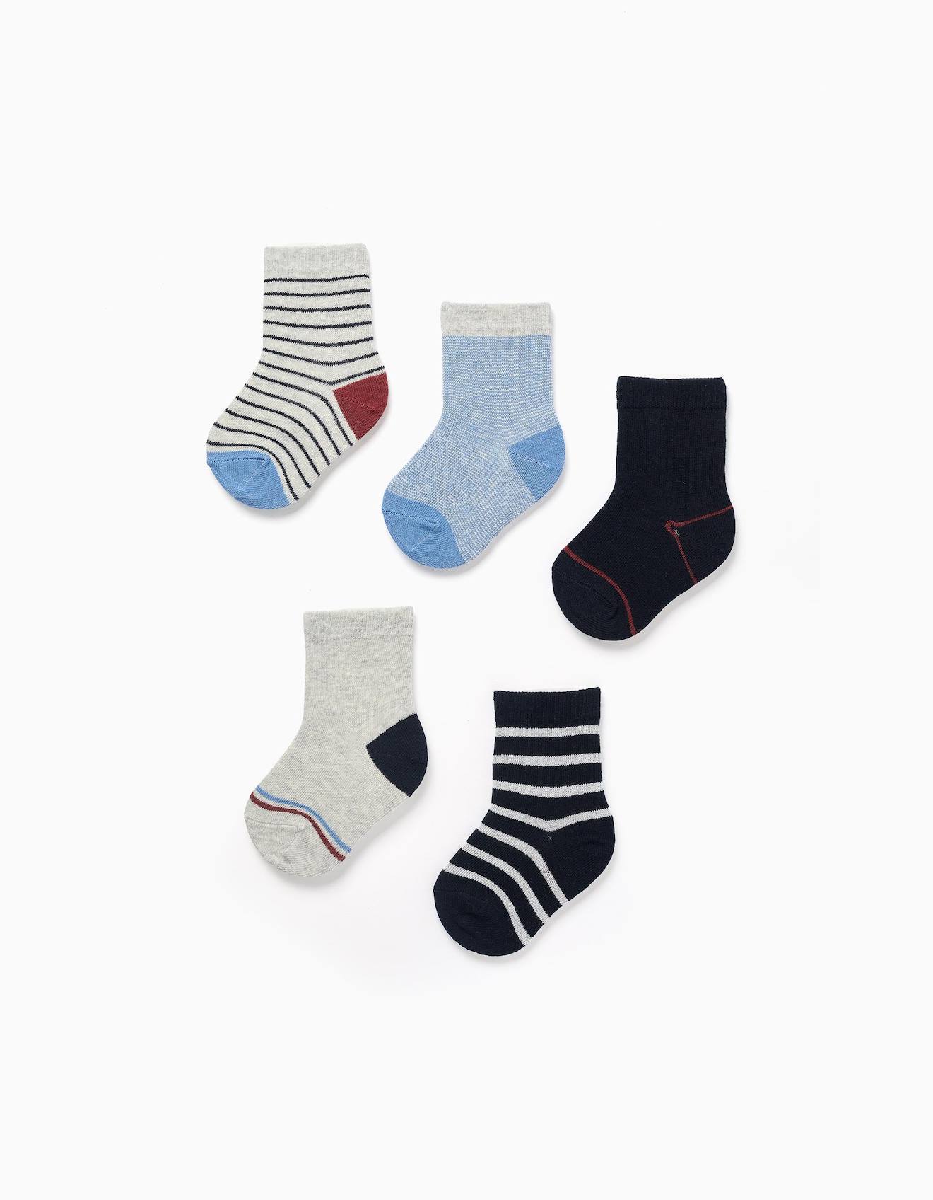 Lot De 5 Paires De Chaussettes Rayures Multicolore 10 €