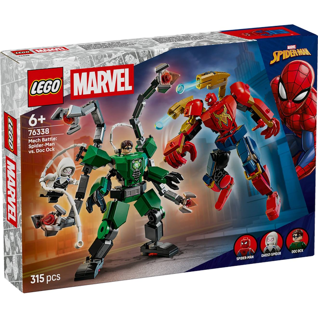 Lego 76338 - Combat De Robot Octopus Vs Spiderman Multicolore