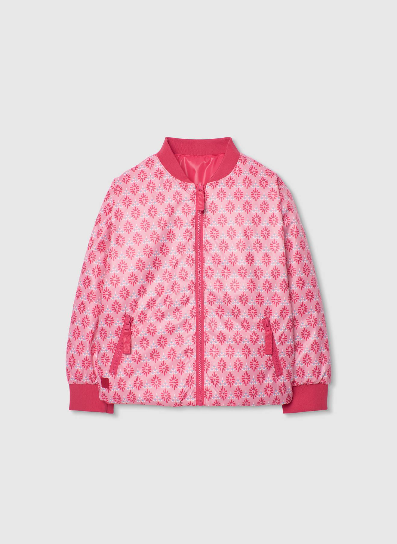 Parka Réversible Fille Rose