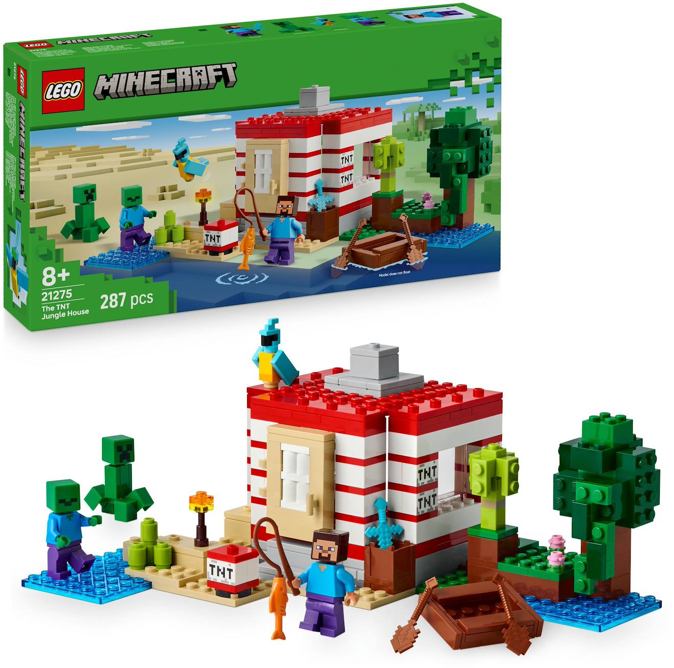 Lego 21275 - Maison En Tnt De La Jungle Minecraft Multicolore