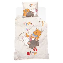 Linge de maison et décoration-Linge de lit enfant-Housse de couette disney aristochats marie berlioz et toulouse coton
