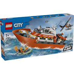 Jouet-Lego 60504 - bateau et hélicoptère des gardes-côtes city