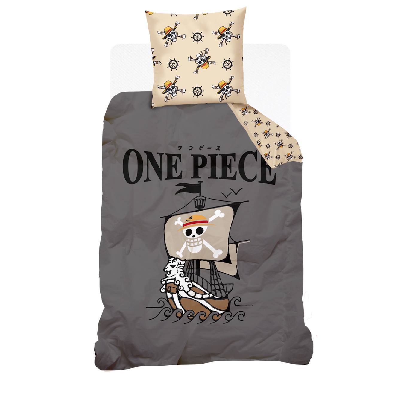 Housse De Couette One Piece Vogue Merry Coton Gris
