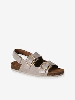 Chaussures-Chaussures fille 23-38-Sandales-Sandales cuir à boucles