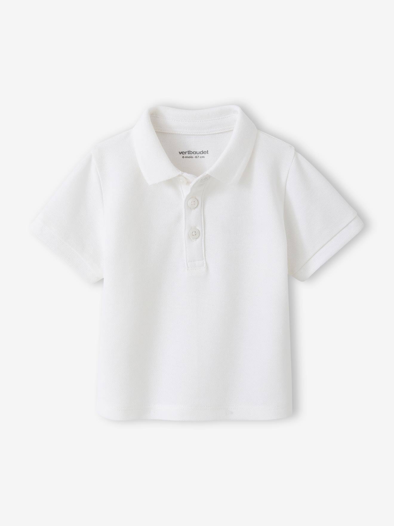 Polo bébé manches courtes à personnaliser blanc