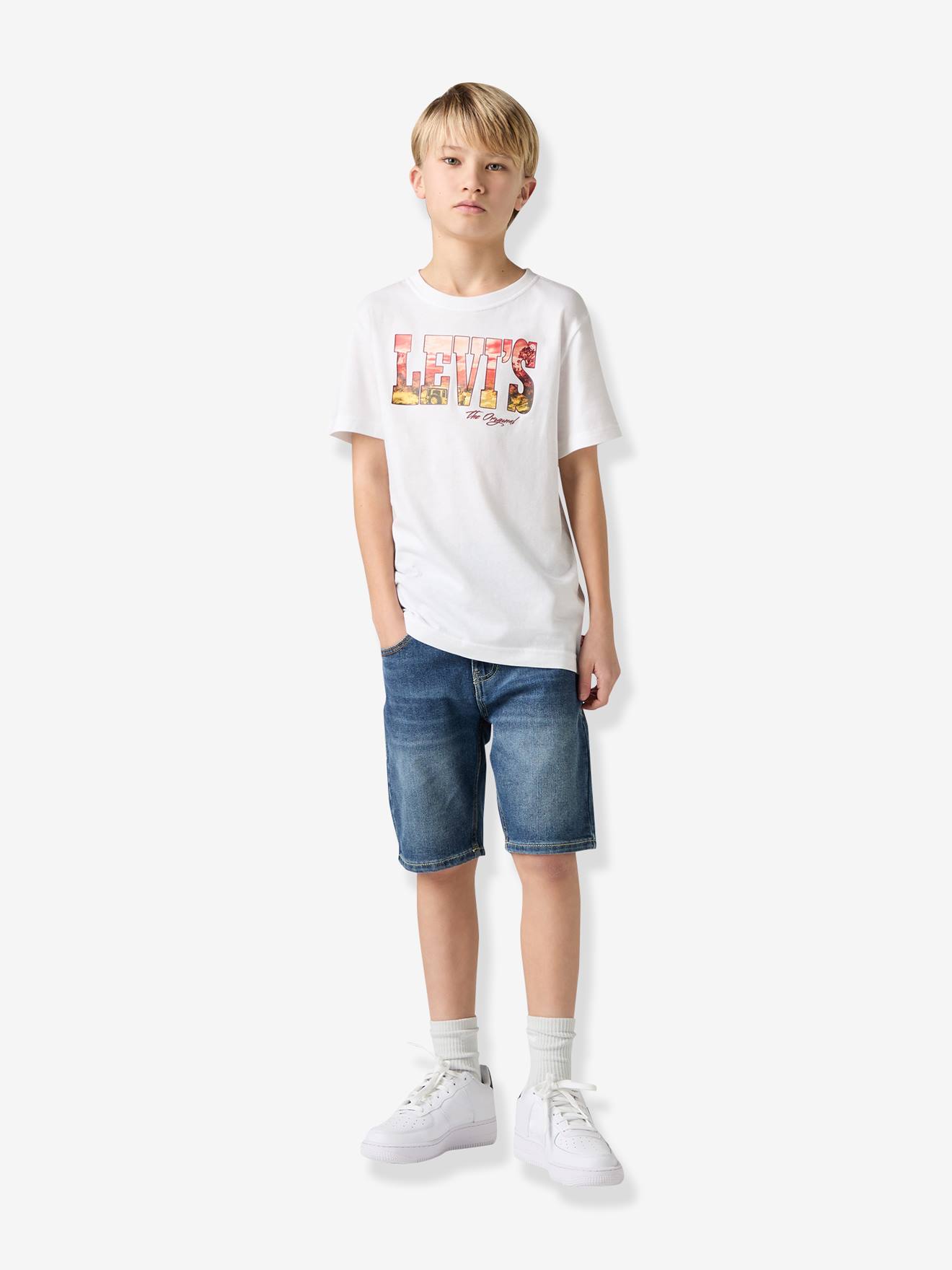 Short 511 Slim Fit de LEVIS KID'S denim brut