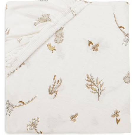 Jollein - Drap Housse En Jersey Ecru, Jaune, Gris