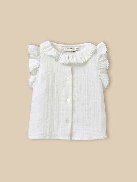 Bébé-Blouse double gaze de coton bébé