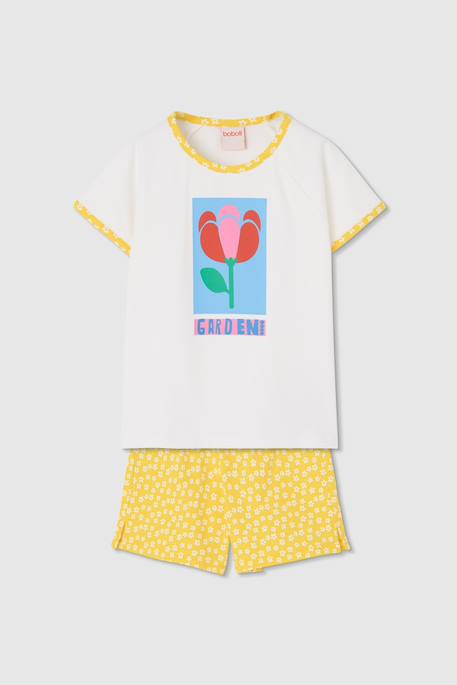 Pyjama fille manches courtes en coton  - vertbaudet enfant