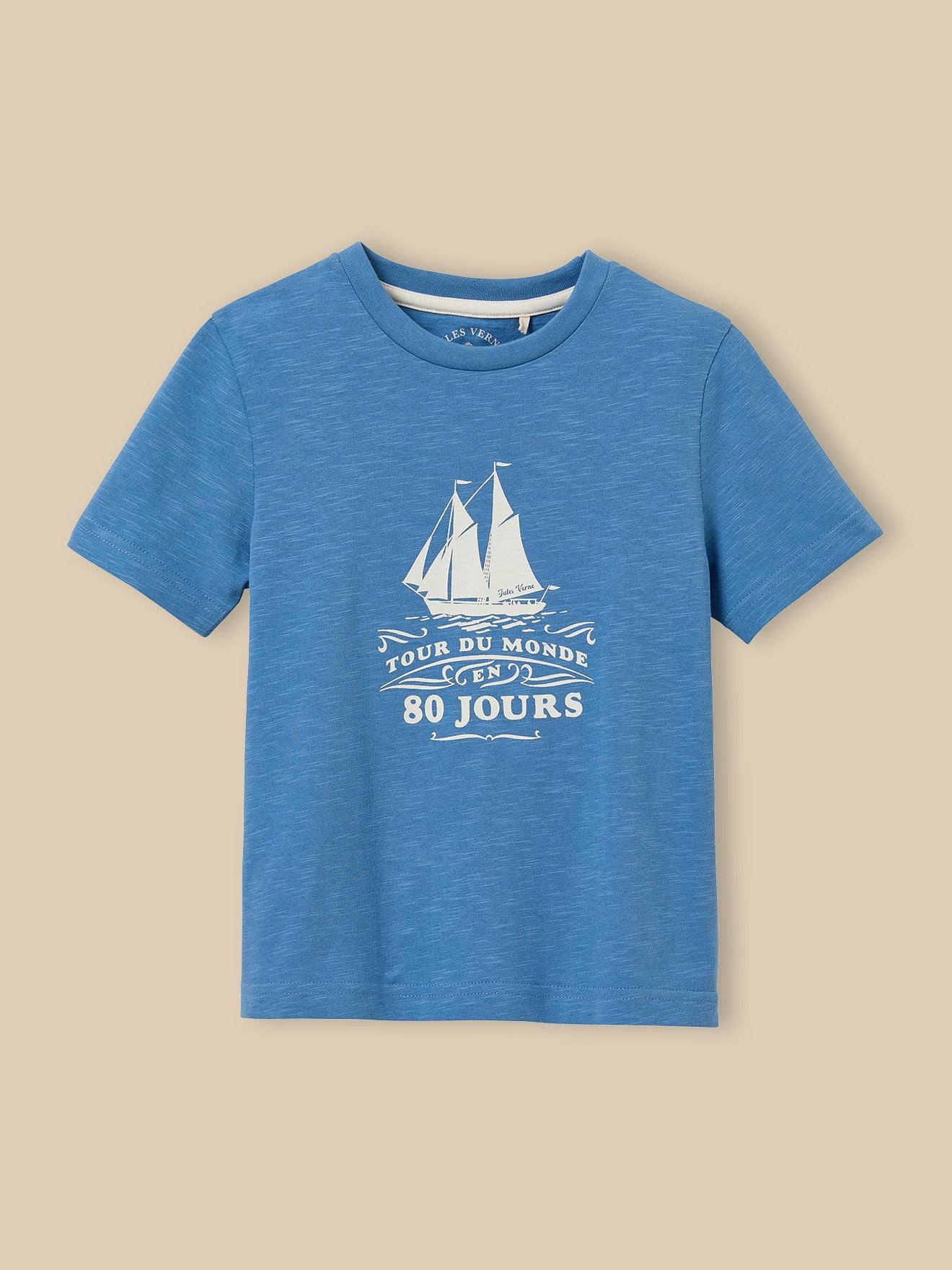 T-shirt Enfant Collection Jules Verne - Coton Biologique Oxford