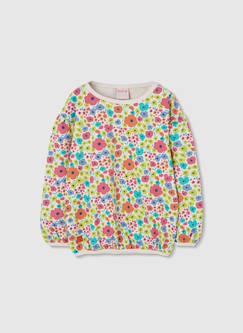 -Sweat-shirt fille imprimé en maille