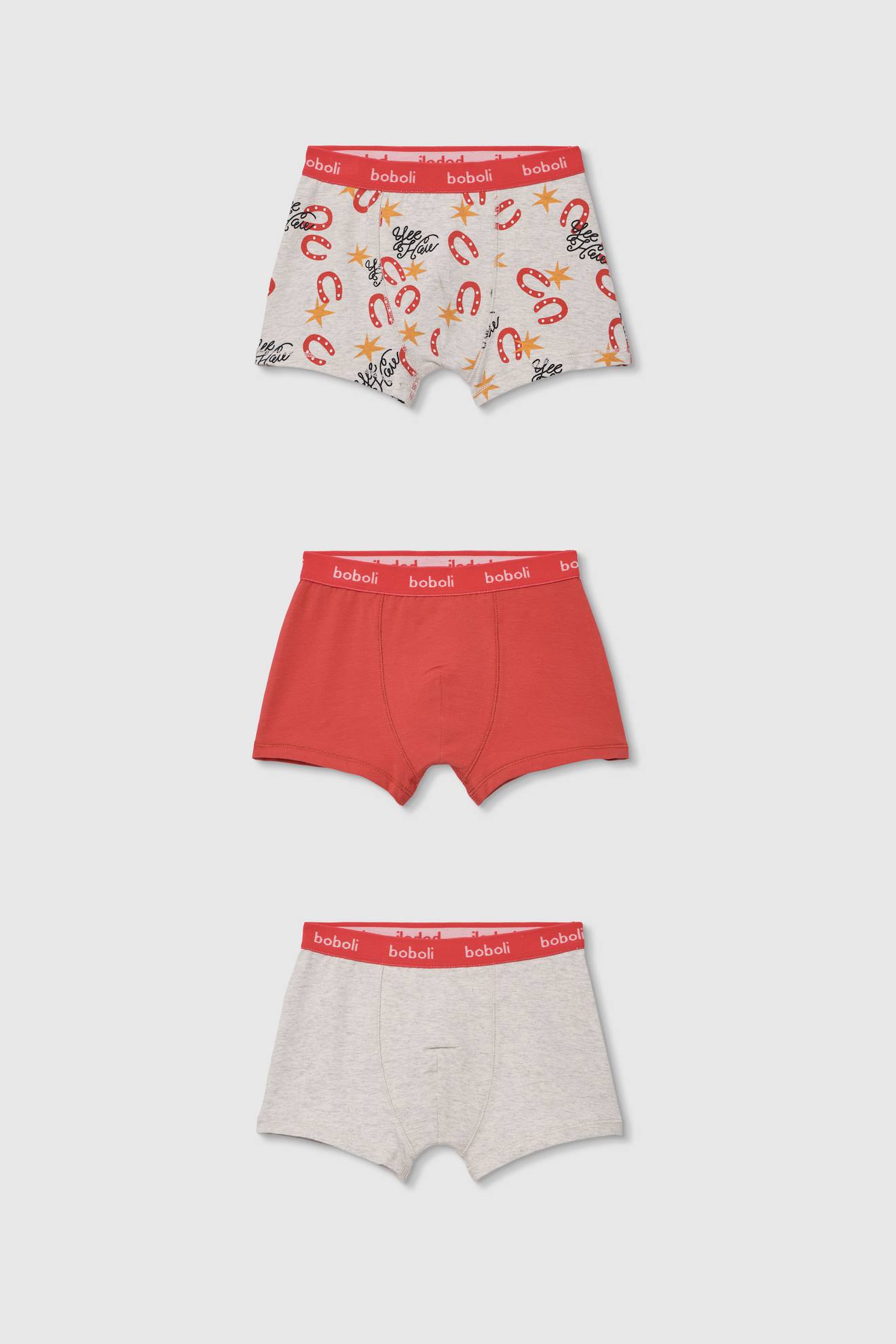 Pack De 3 Boxers En Coton Imprimé Pour Garçon Multicolore