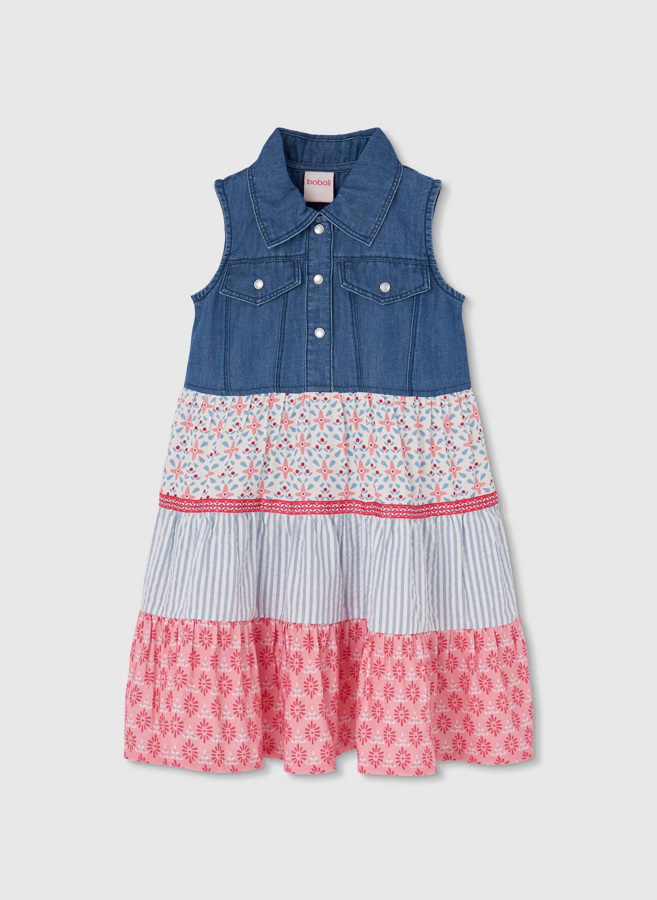 Robe En Denim Bleu