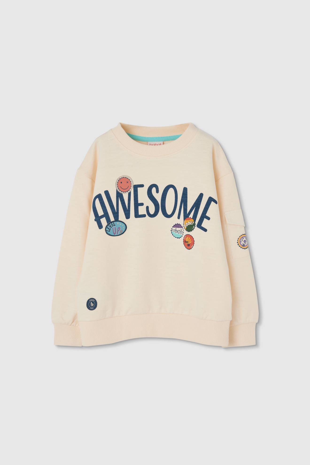 Sweat-shirt Enfant Génial Beige