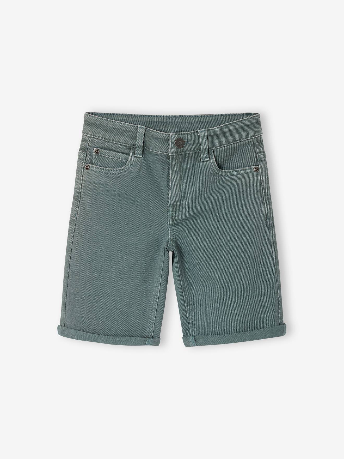 Bermuda garon 5 poches vert meraude 12 €