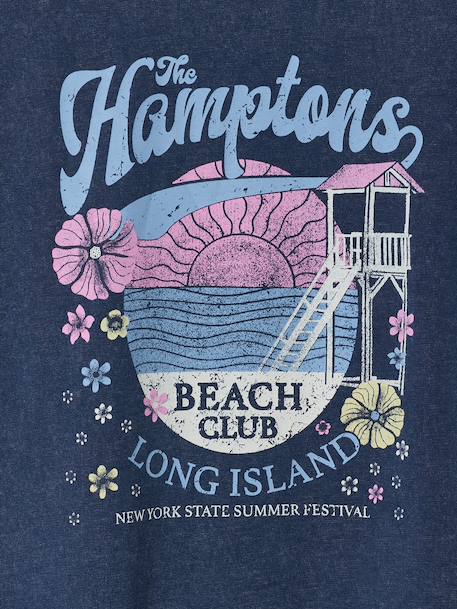 T-shirt manches courtes fille marine 4 - vertbaudet enfant 