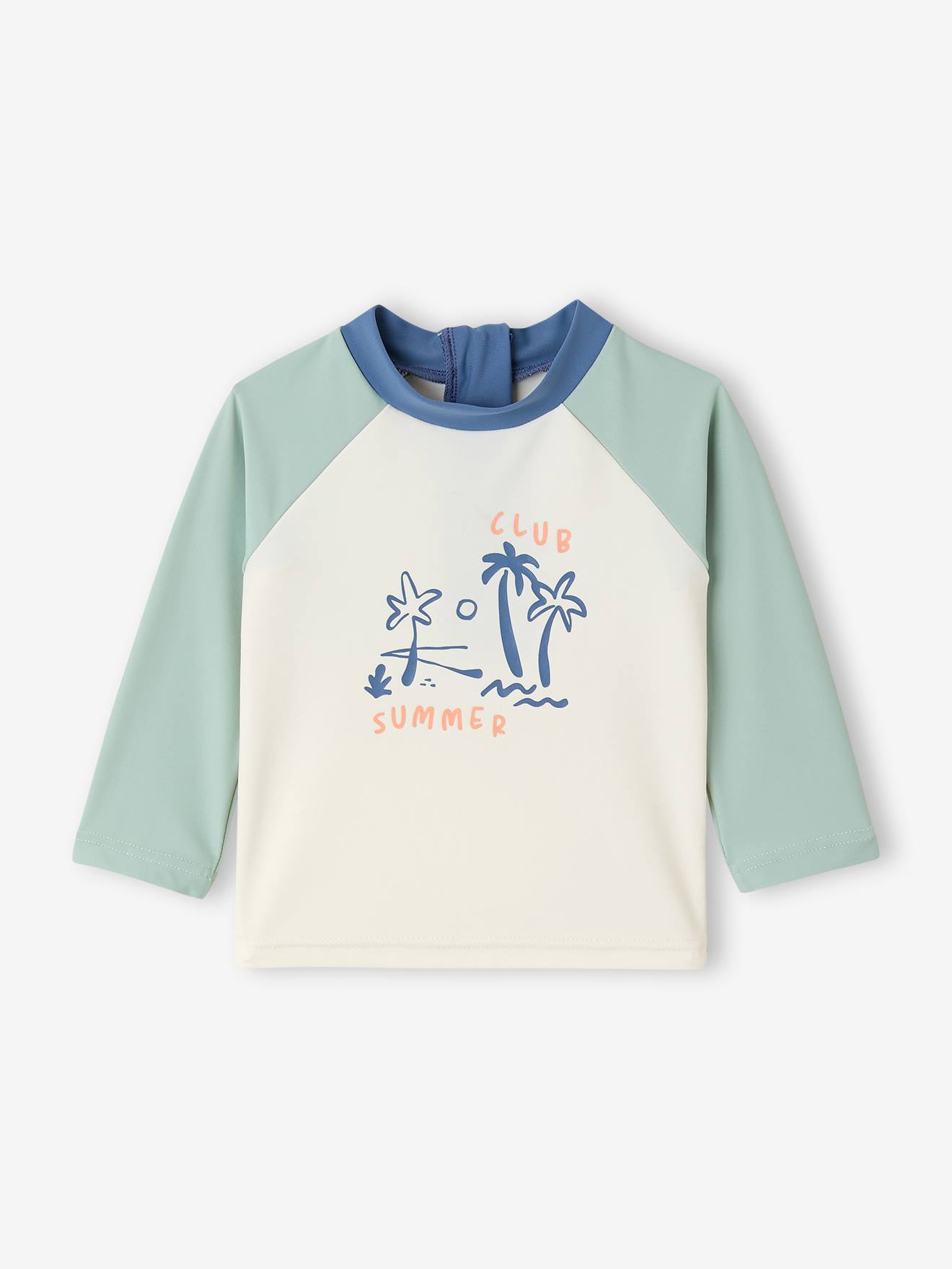 T-shirt bébé anti UV vert sauge