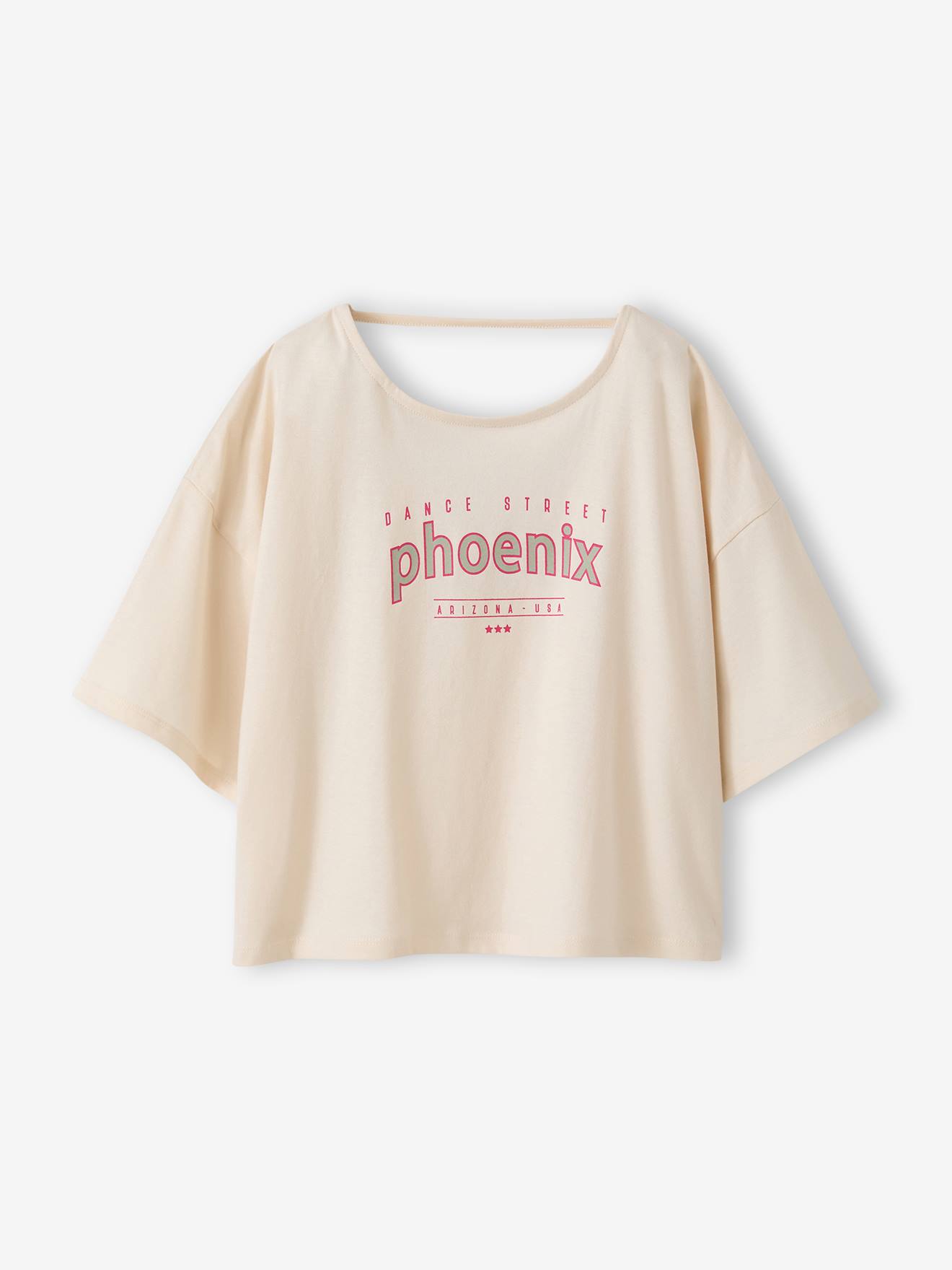 T-shirt manches courtes vanille 6 €