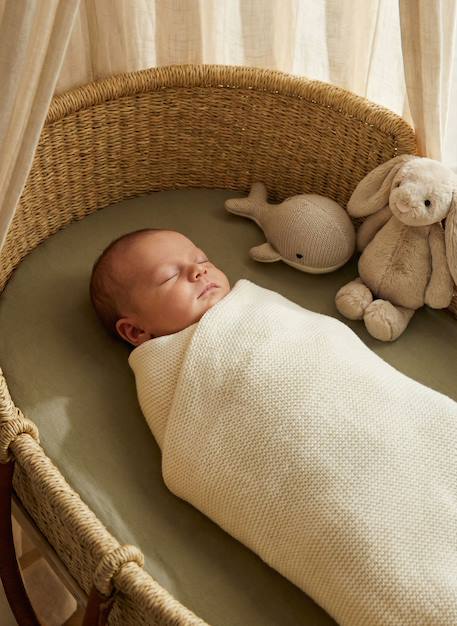 La Manufacture De La Layette - Couverture En Laine Mérinos Biologique Écru