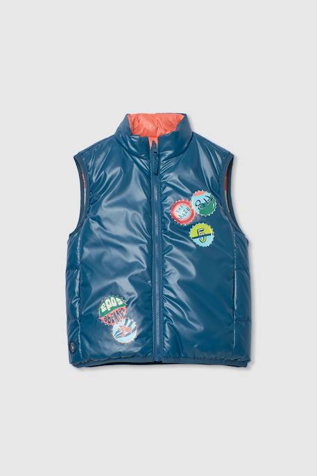 Garçon-Gilet réversible enfant en tissu technique