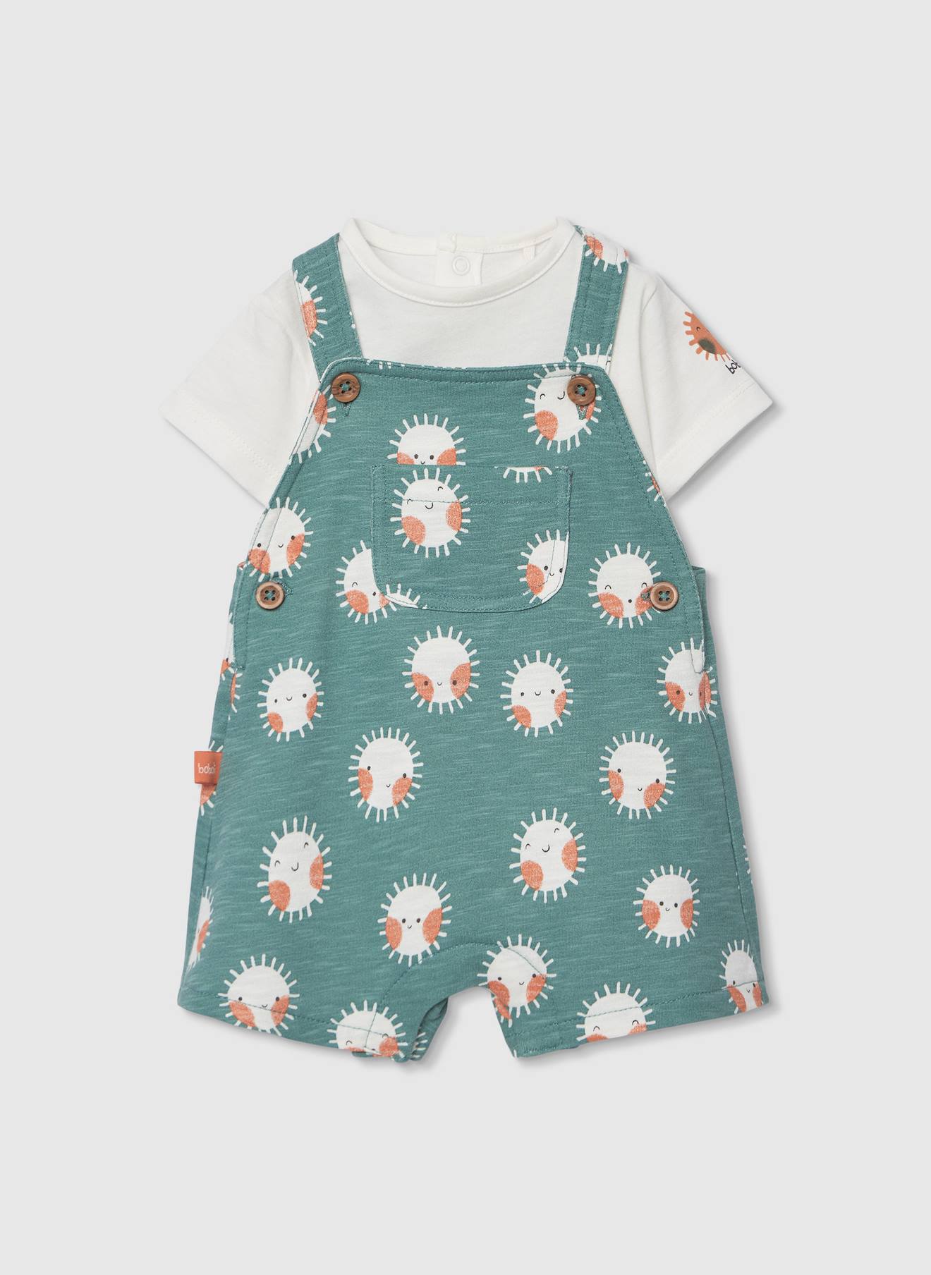 Ensemble Bb T-shirt Et Salopette En Coton Imprim Multicolore 28 €