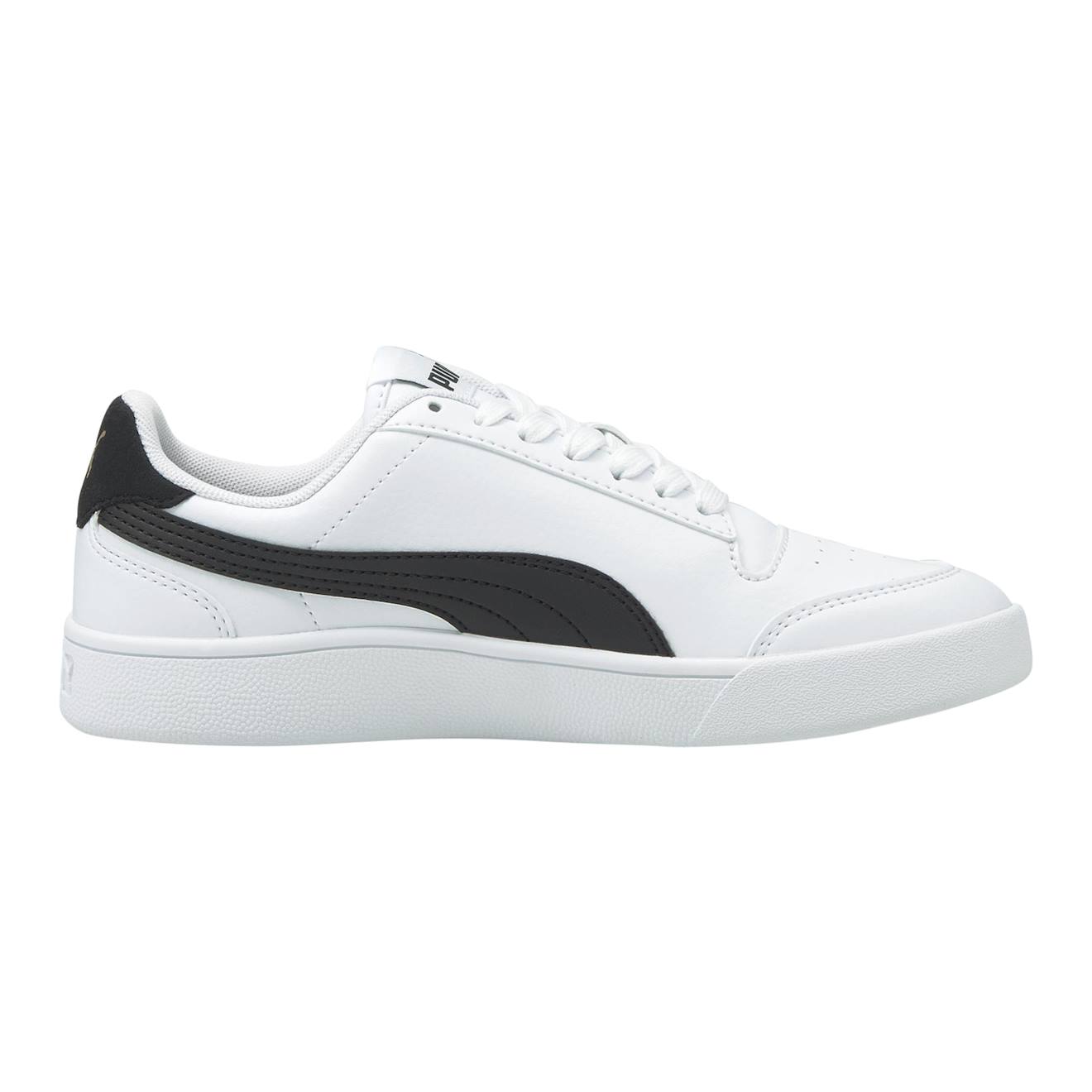 Baskets Basses À Scratch Puma Blanc Puma Noir Or