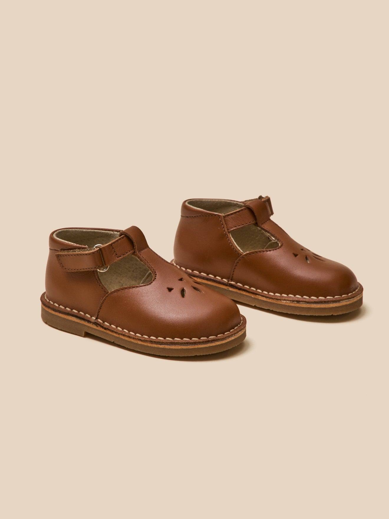 Salomés En Cuir Bébé Camel Salomés En Cuir Bébé Camel
