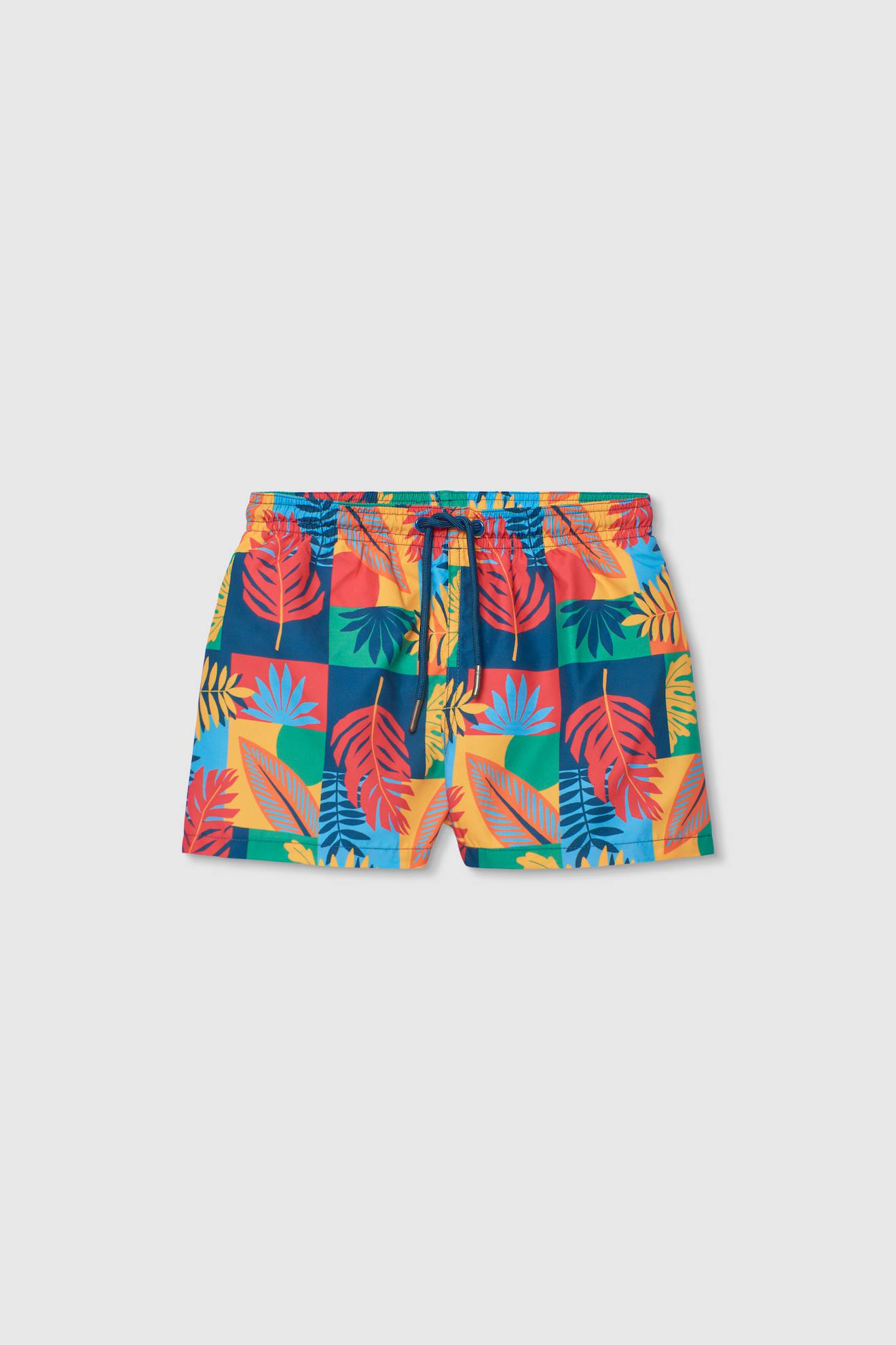 Maillot De Bain Garon En Tissu Recycl Imprim Orange 18 €