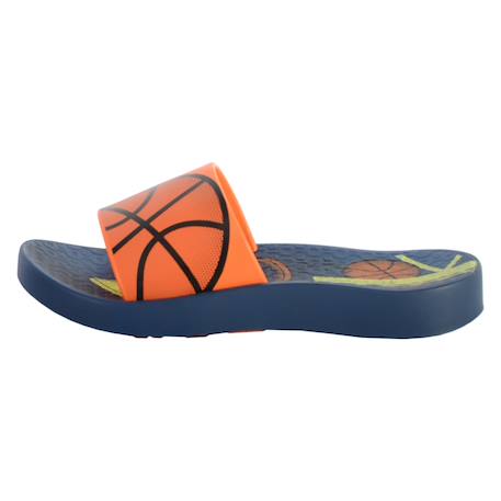 Sandales enfant plates à bout ouvert - légères et confortables Bleu orange jaune+Blue blue+Dark grey grey 2 - vertbaudet enfant 