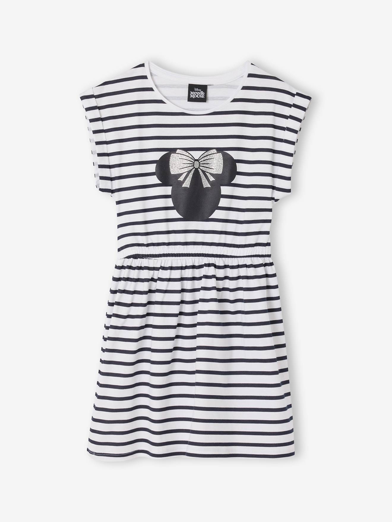 Robe marinière manches courte Minnie rayé marine