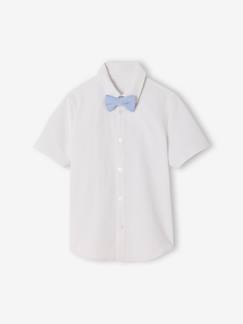 -Chemise manches courtes noeud papillon