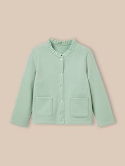 Gilet fille en molleton - coton biologique  - vertbaudet enfant