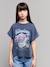T-shirt manches courtes fille marine 1 - vertbaudet enfant 