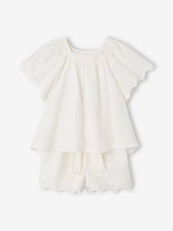 Ensemble 2 pièces short fille Ella Happy Time  - vertbaudet enfant