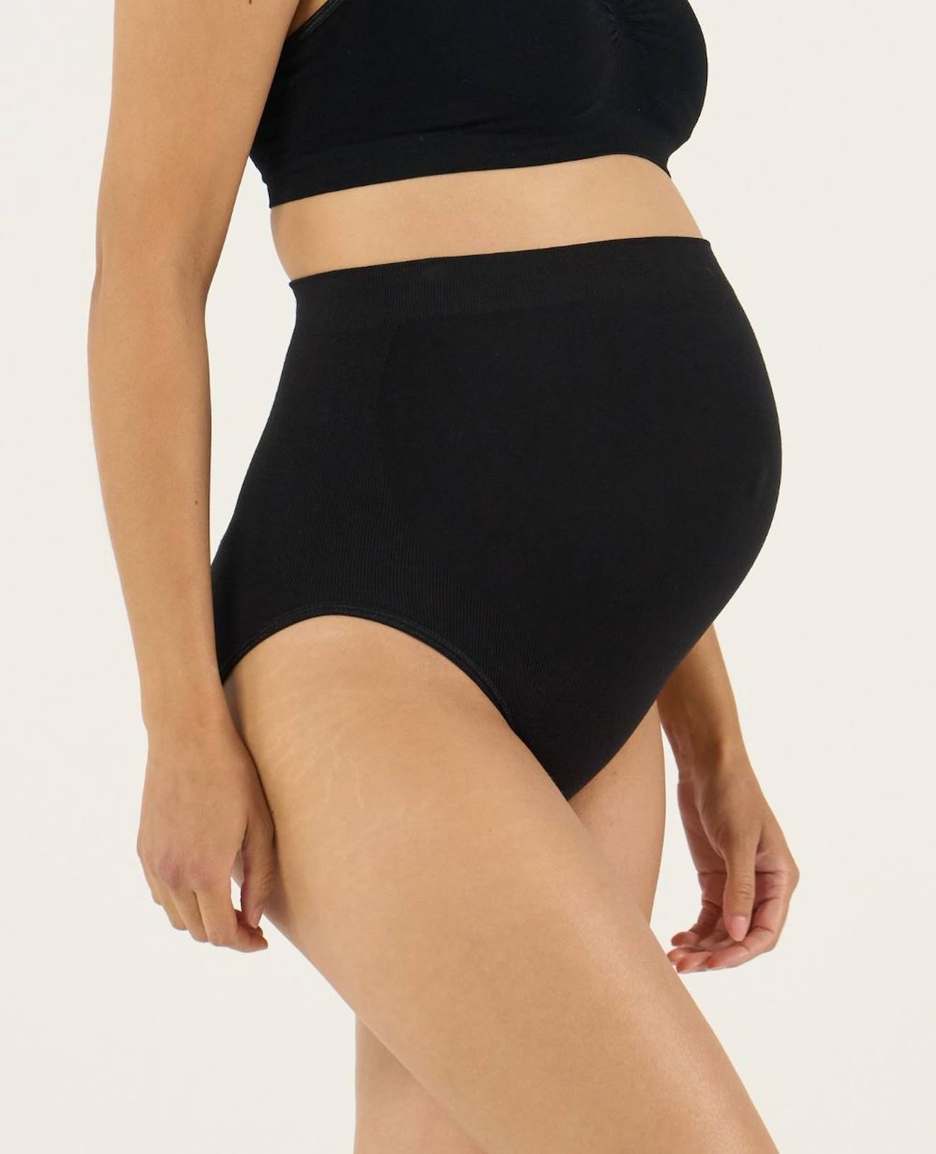 Maxi Culotte De Grossesse Sans Couture Essentiel Noir 22 €