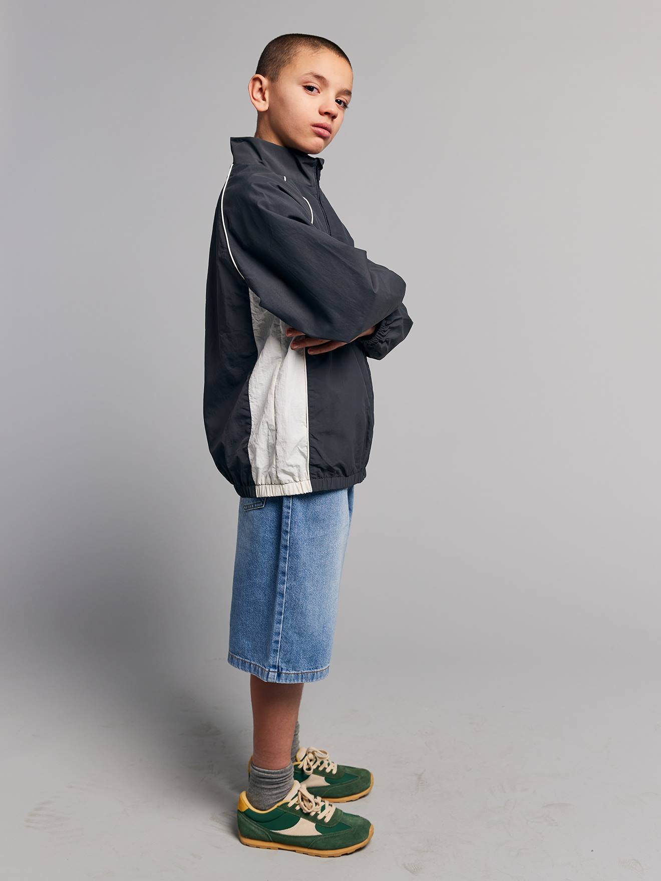 Bermuda long denim double stone