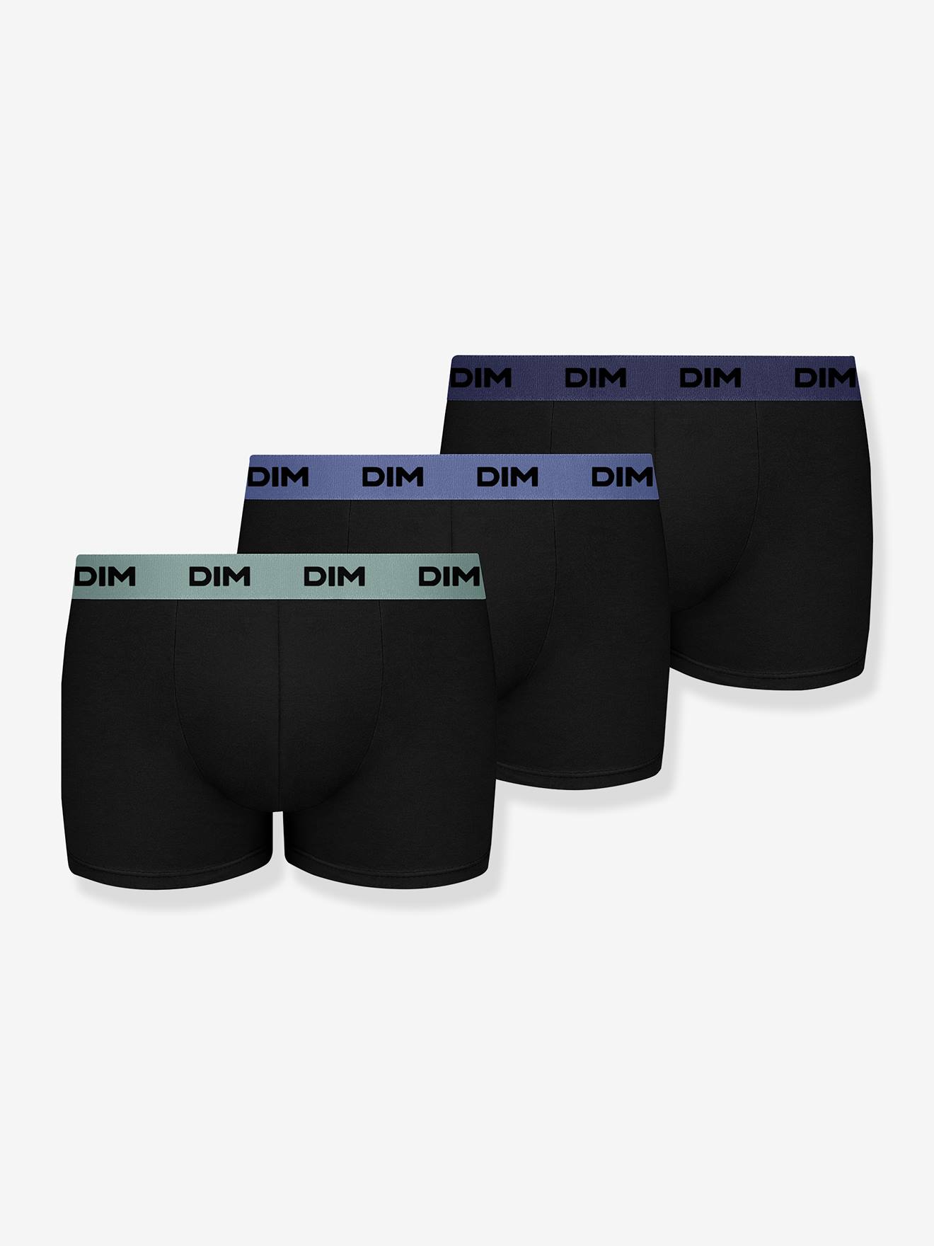 Lot de 3 boxers garon en coton stretch noir 14 €