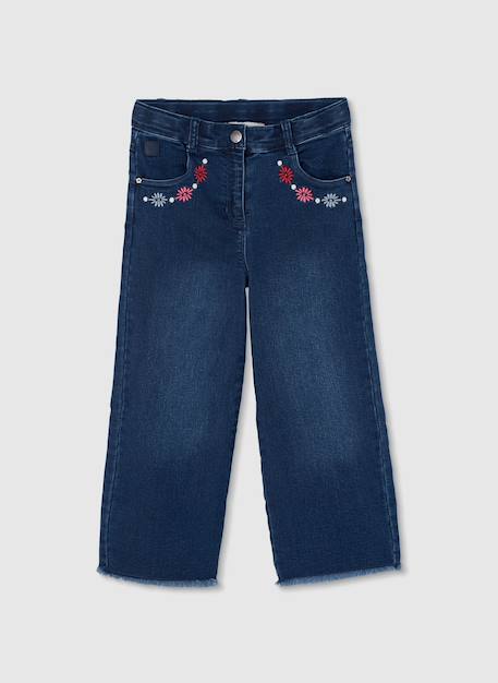 Pantalon fille en denim  - vertbaudet enfant
